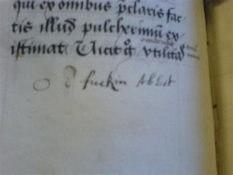 The Very First Written Use of the F Word in English .
